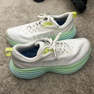 Size 8 white hokas